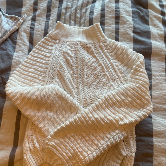 NWOT Free People Sweetheart Chunky Knit Sweater - Picture 4 of 4